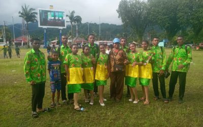 Tim Tari Yosim Pancar SMKS YPK TIK Serui Raih Juara Harapan II Lomba HUT RI ke-80